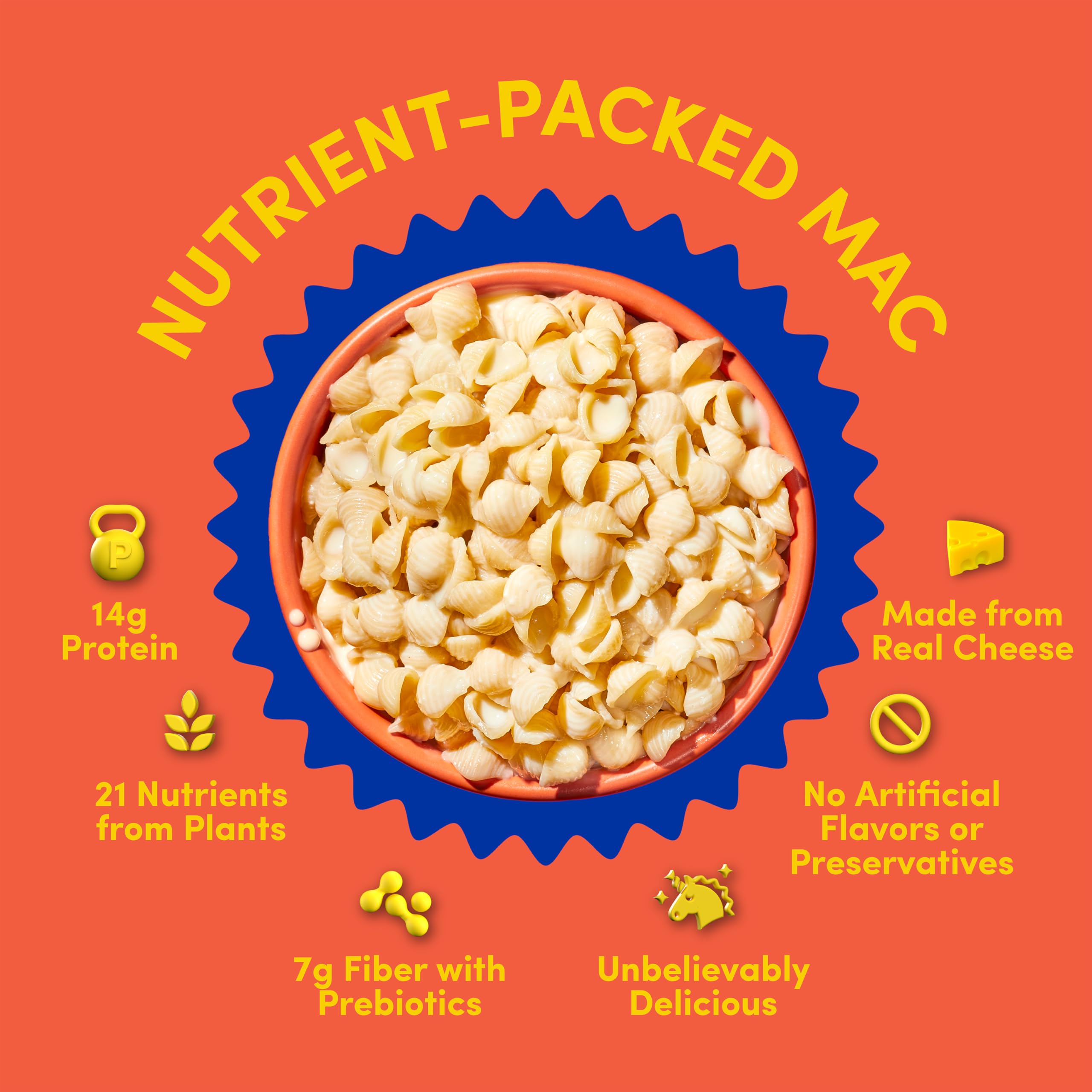 Goodles Shella Good ingredients label highlights real cheese and non GMO components