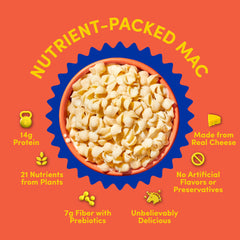 Goodles Shella Good ingredients label highlights real cheese and non GMO components