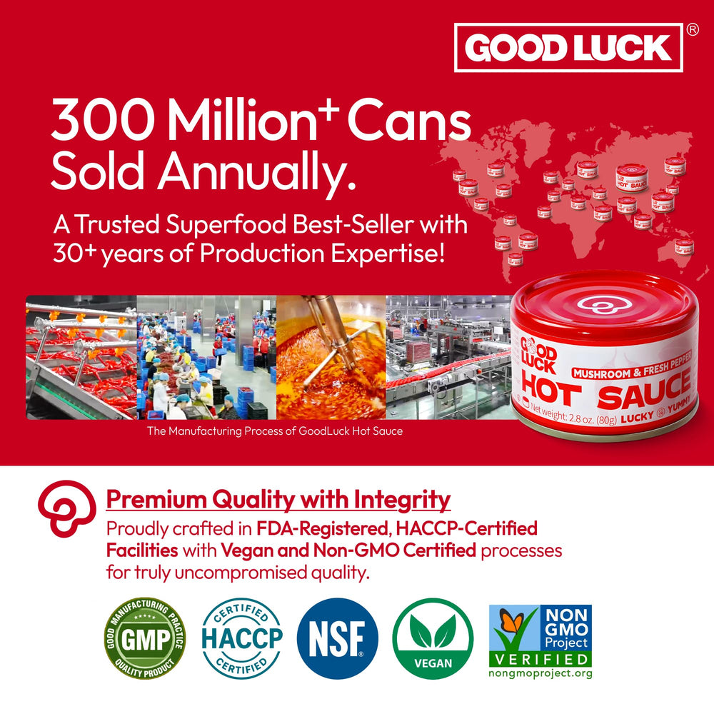 GOOD LUCK Fresh pepper closeup shows vibrant color and freshness.
