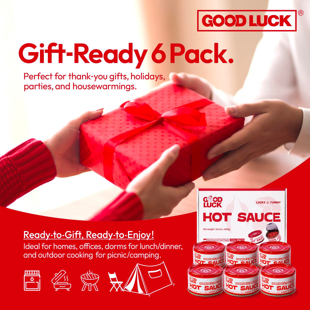 GOOD LUCK Six cans pack displays convenient multi-pack.