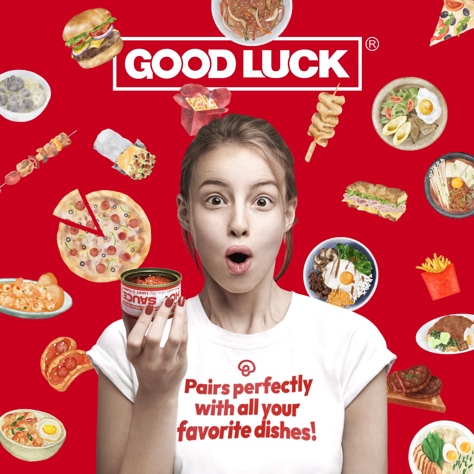 GOOD LUCK Soybean-based sauce highlights clean, plant-based umami.