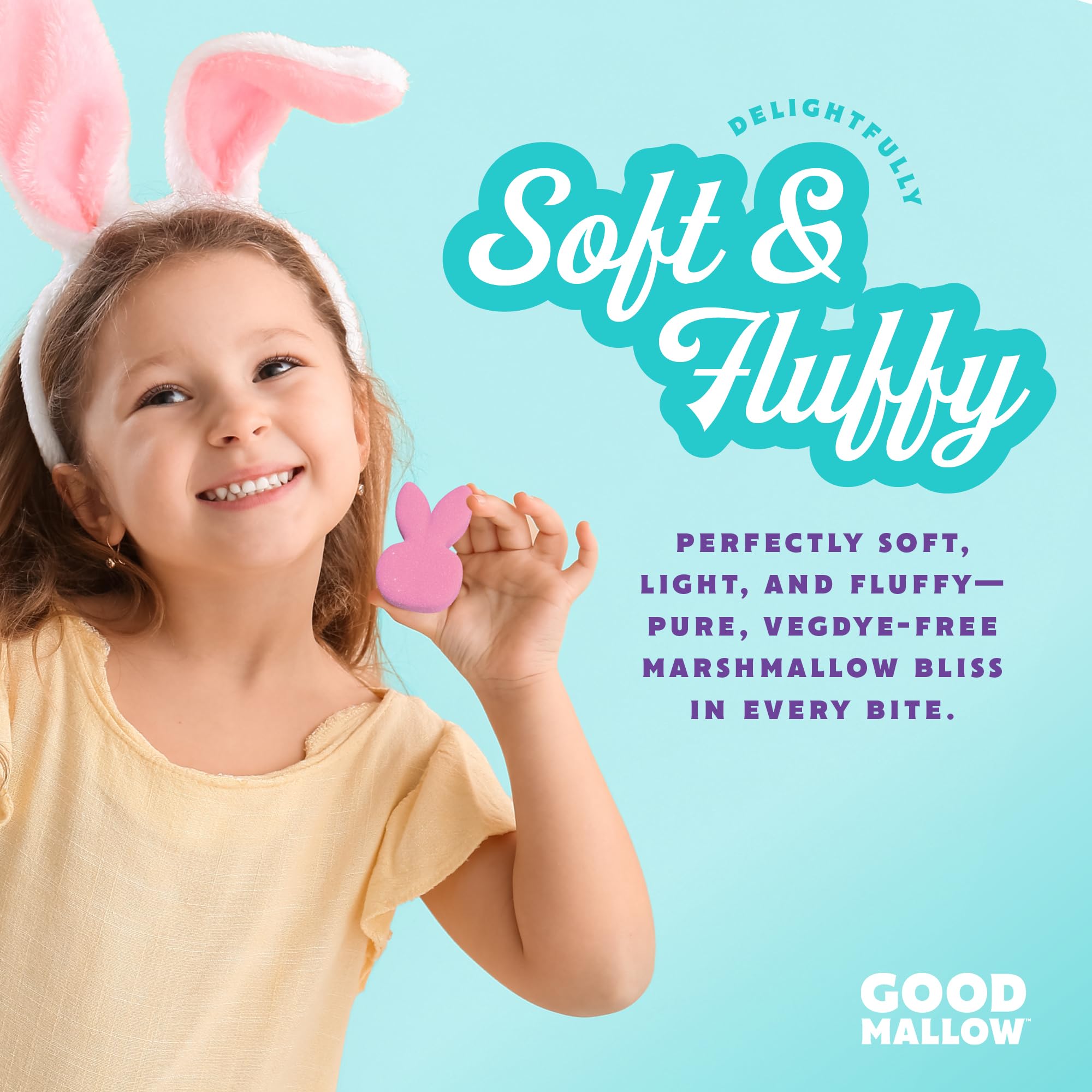 GoodMallow natural-dye pastel-colored marshmallows for colorful spring snacking.