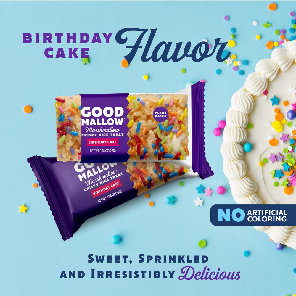GoodMallow plant-based marshmallows delivering soft, chewy texture.