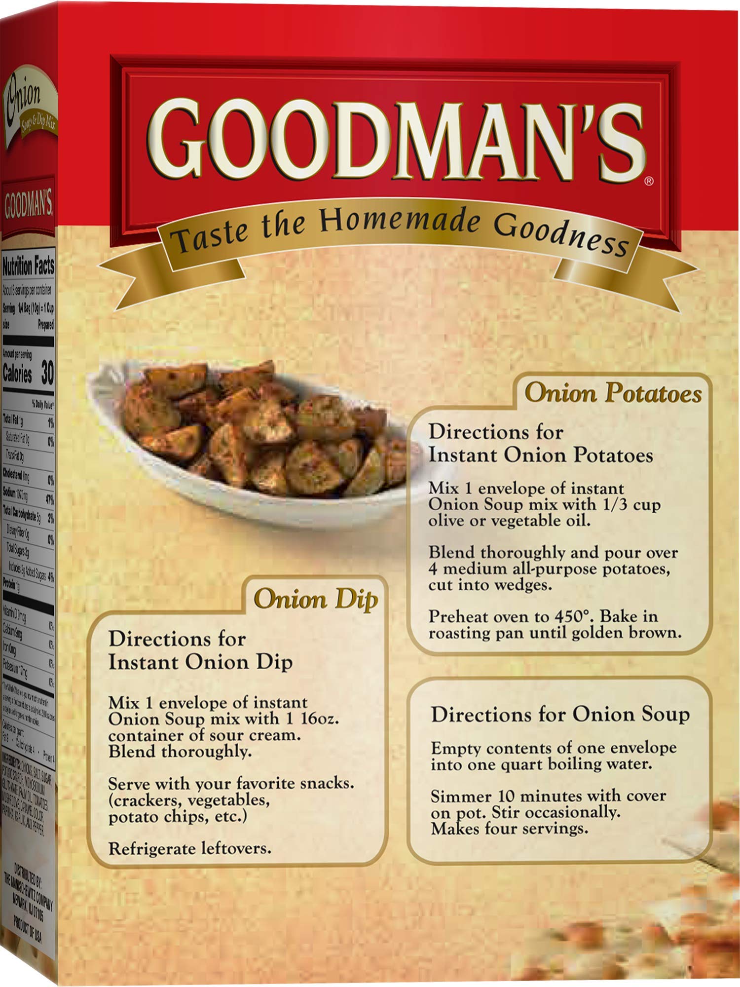Kitchen scene with Goodman's onion mix for effortless weeknight cooking
