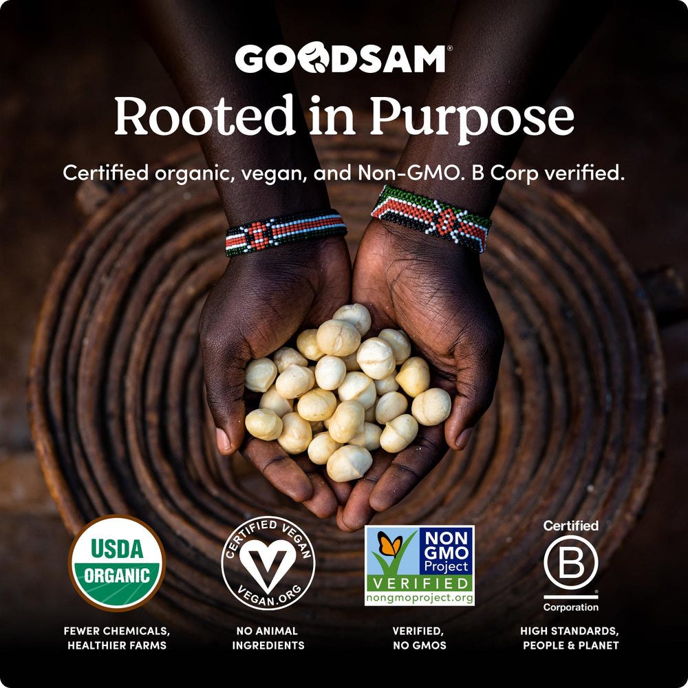 Goodsam macadamia nuts used in baking or creamy spreads