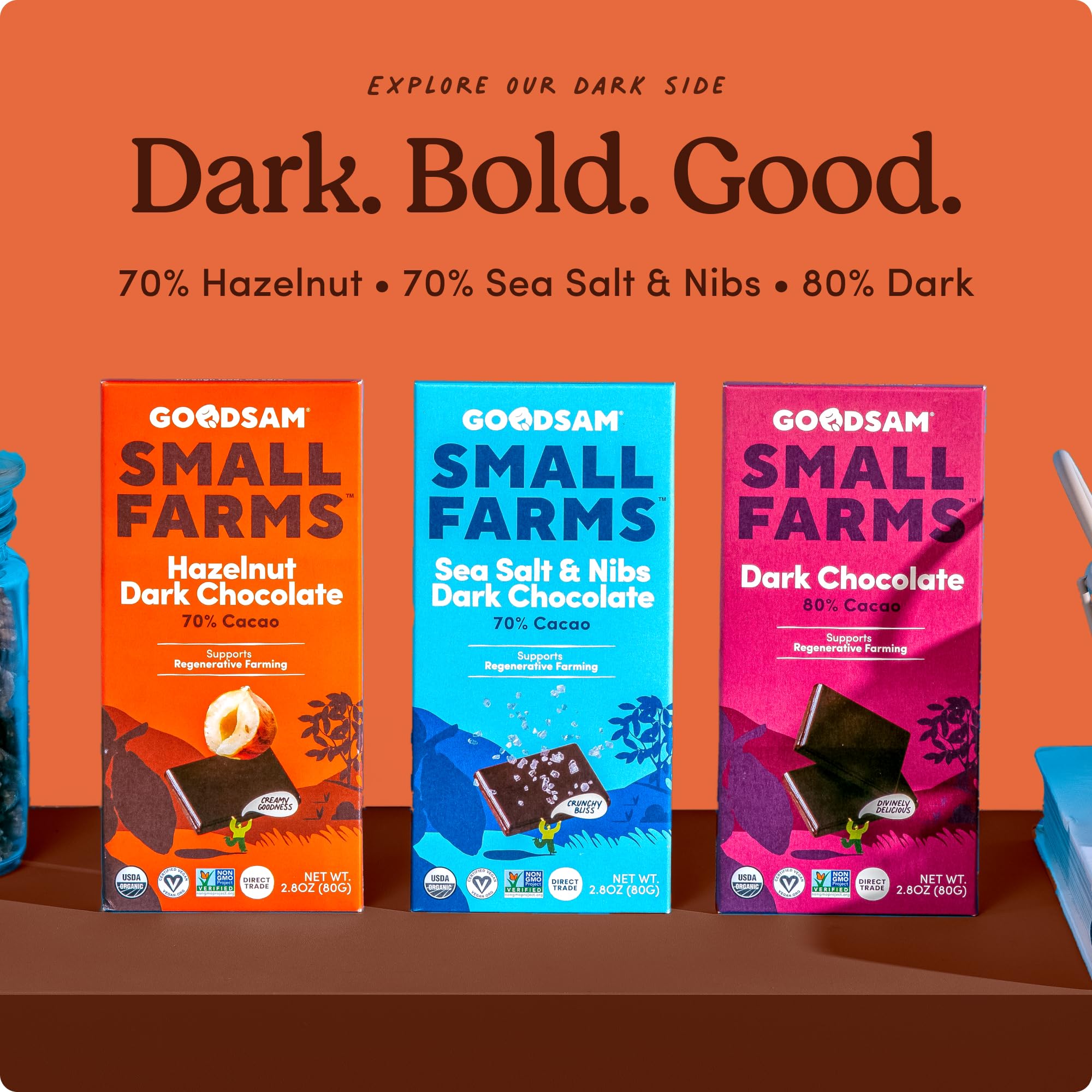 Goodsam small farm partnership scene, supports sustainable farming with fair practices