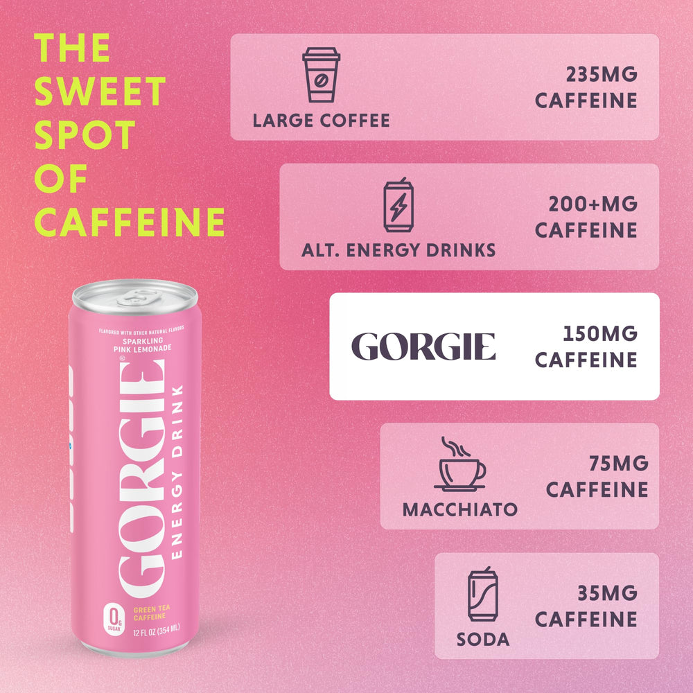 GORGIE Pink Lemonade served in a glass, ready as a mixer