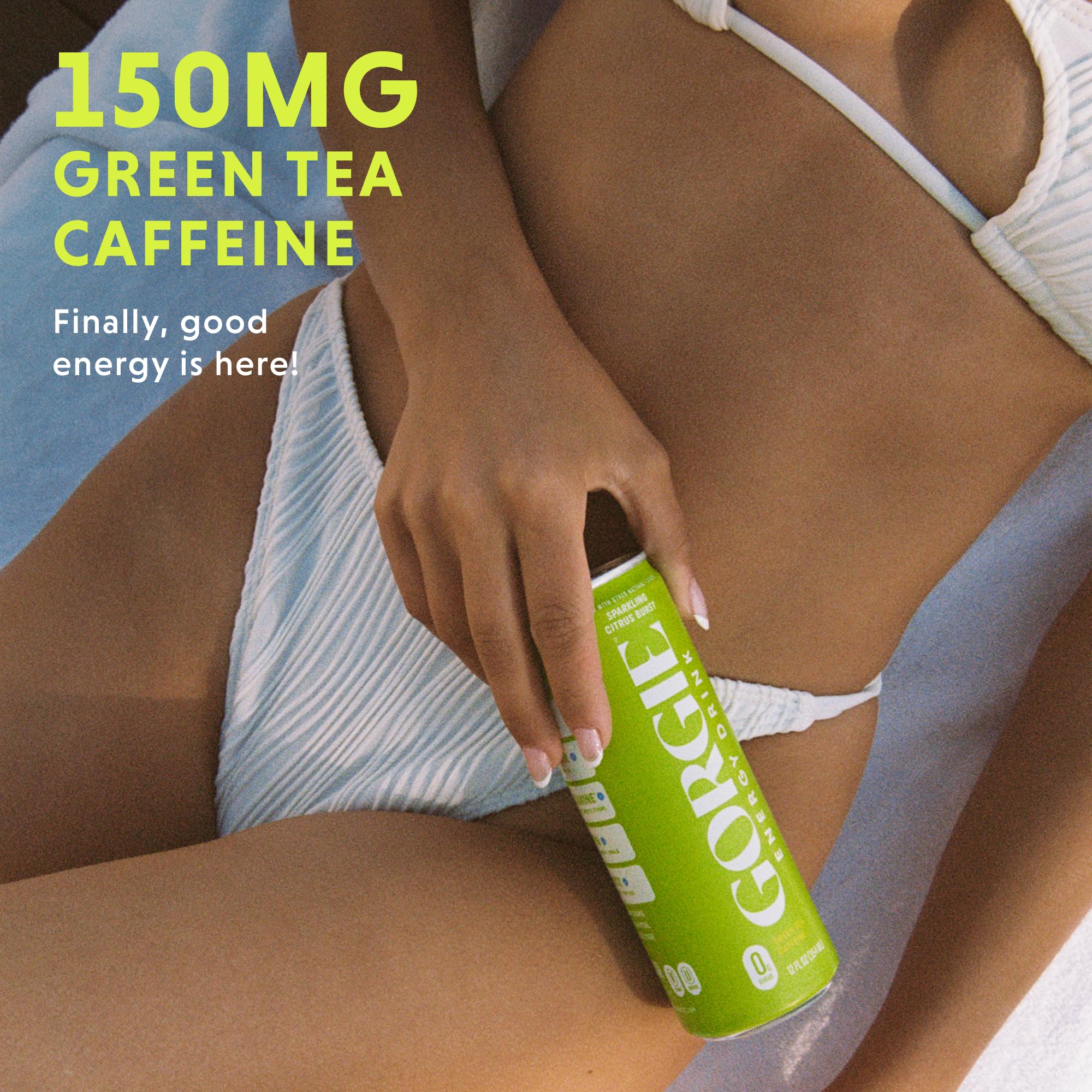 GORGIE Sugar Free Energy Drink bottle showcased for on-the-go energy.