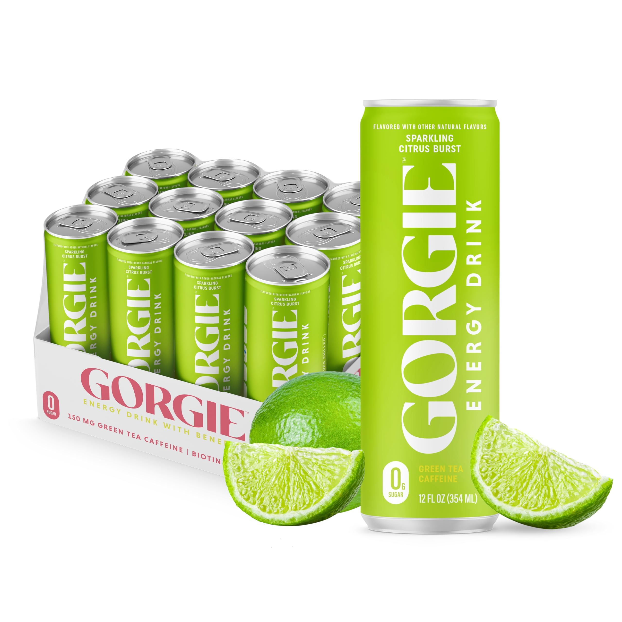 GORGIE Sugar Free Energy Drink can with Citrus Burst for a refreshing pick-me-up.