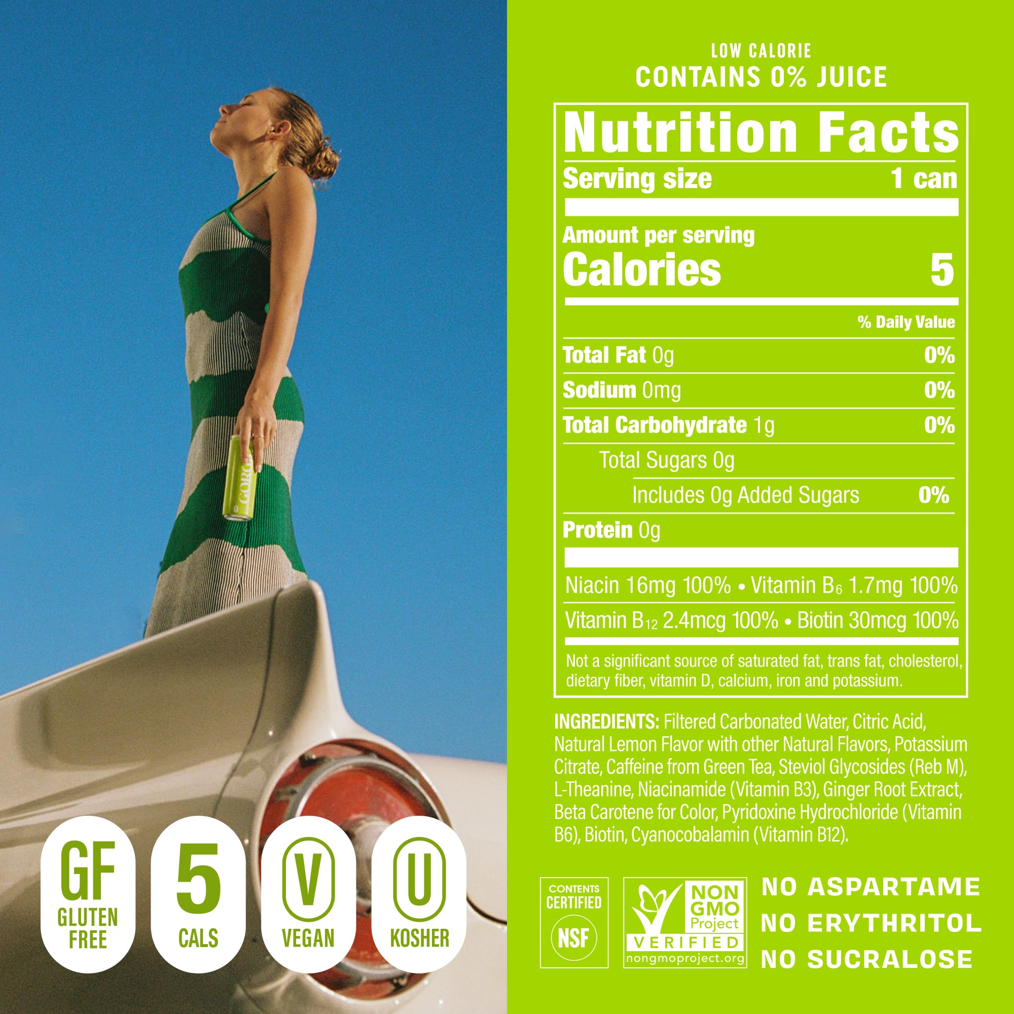 GORGIE Sugar Free Energy Drink ready for a post-workout boost.