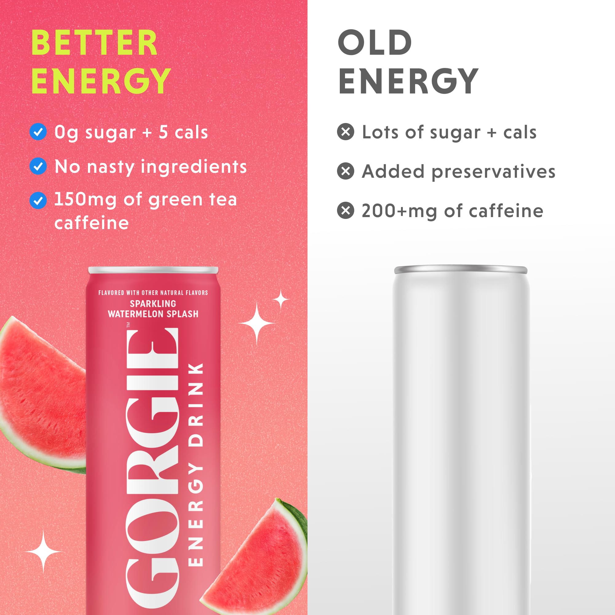 GORGIE Watermelon Crush can beside gym bag suggests post-workout pick-me-up.