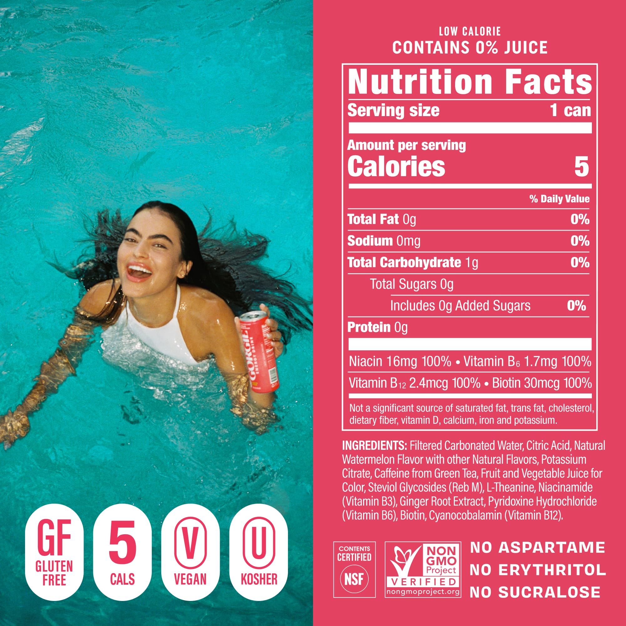 GORGIE Watermelon Crush can features a bright label and easy on-the-go caffeine.