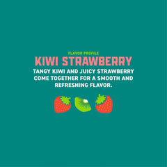 Gorilla Energy Kiwi Strawberry flavor graphic showcases bold options for daily variety.