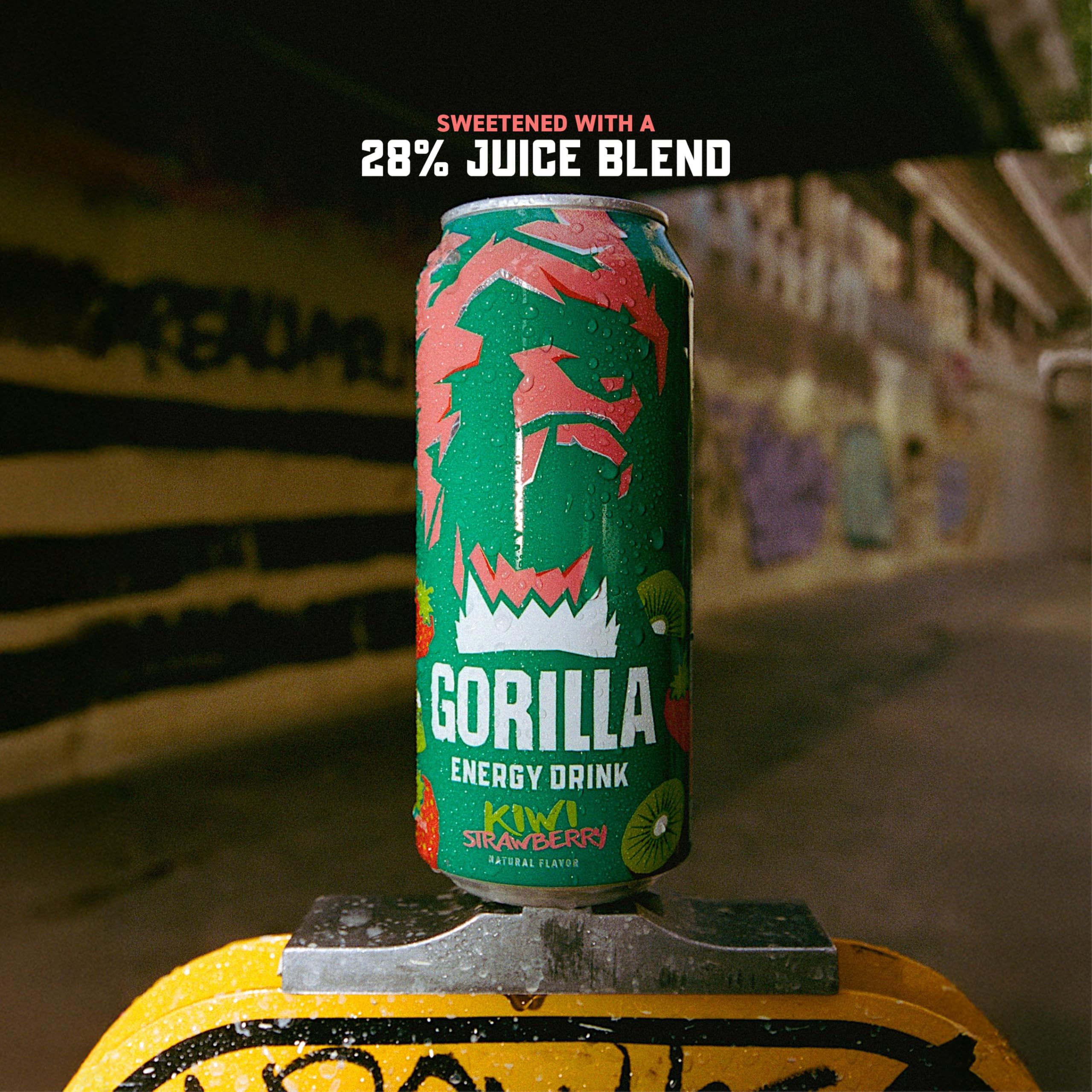 Gorilla Energy twelve-pack carton demonstrates convenient multipack for on-the-go.