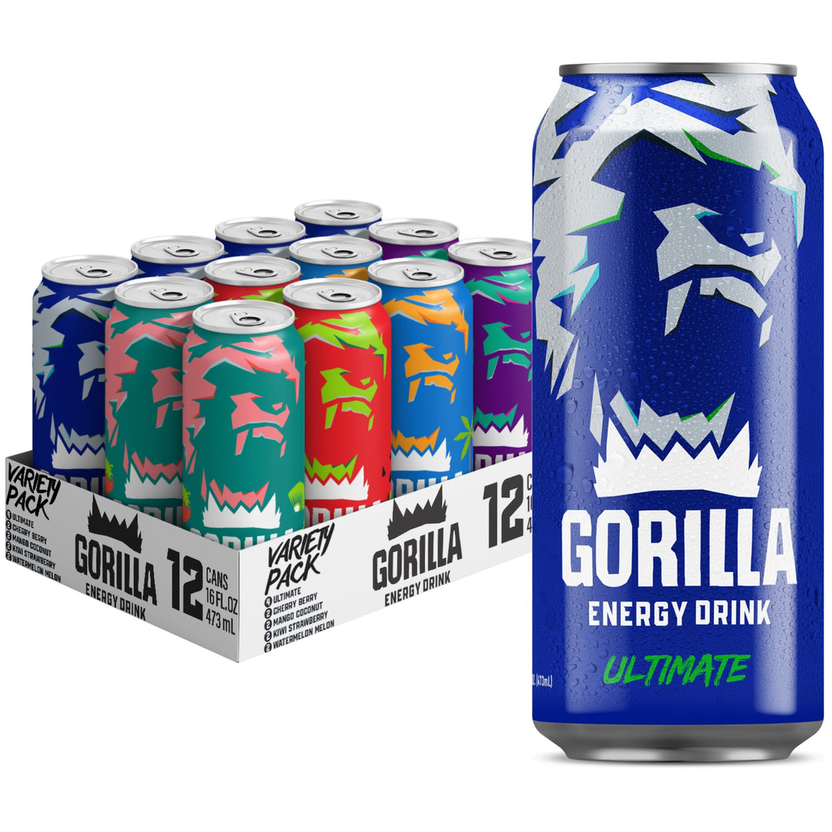 Gorilla Energy Ultimate Original can for bold flavor and steady daytime focus.