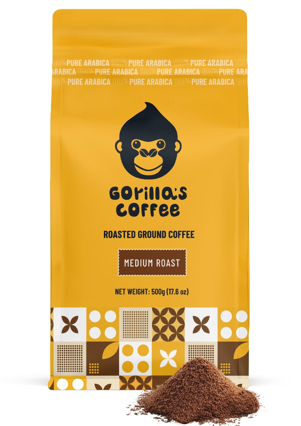 Gorilla's Coffee 100% Arabica ground 500g — premium quality for smooth mornings.