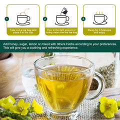 GORNVB Mullein Leaf Tea brewed cup with earthy flavor