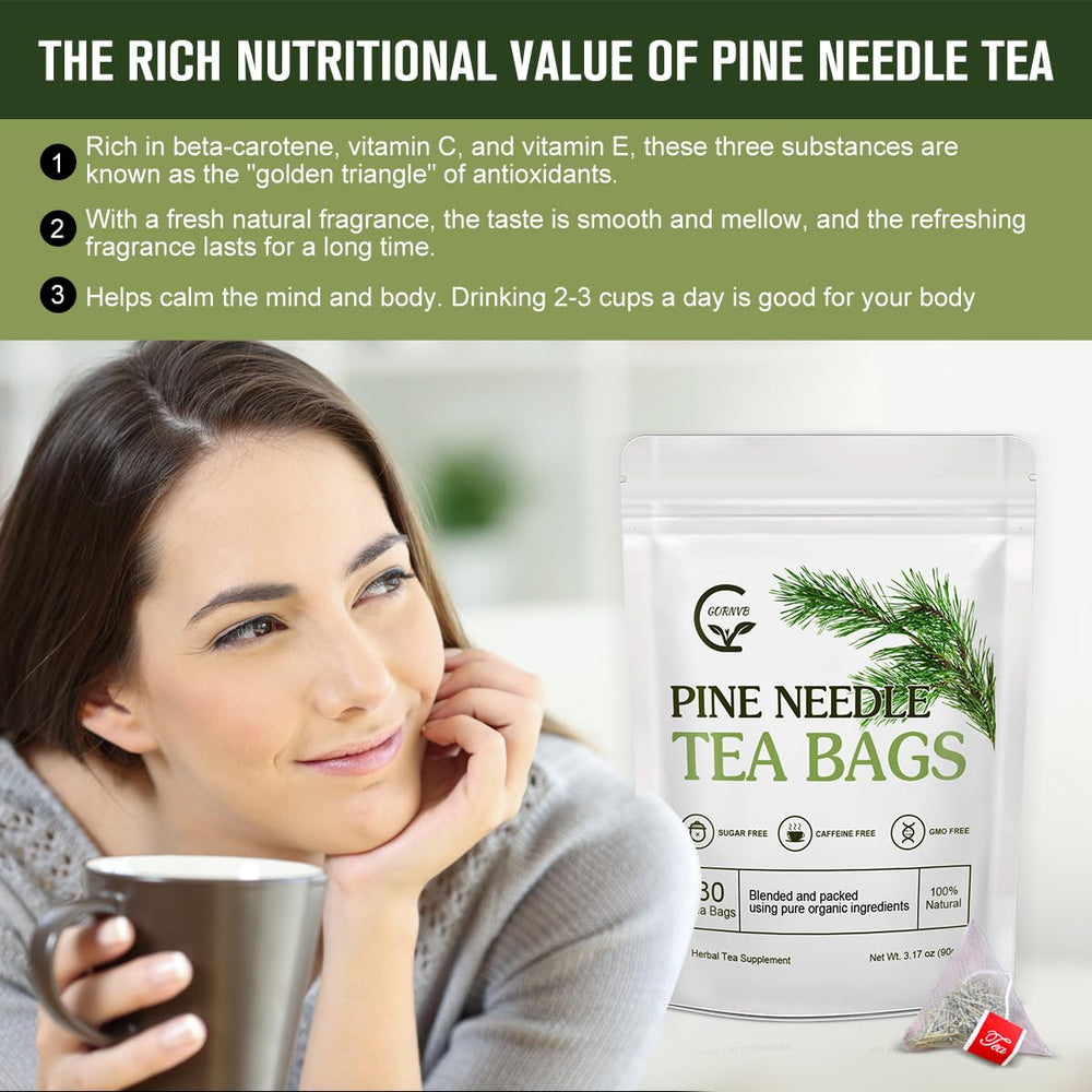 GORNVB brewed tea with hot steam suggesting antioxidant-rich flavor