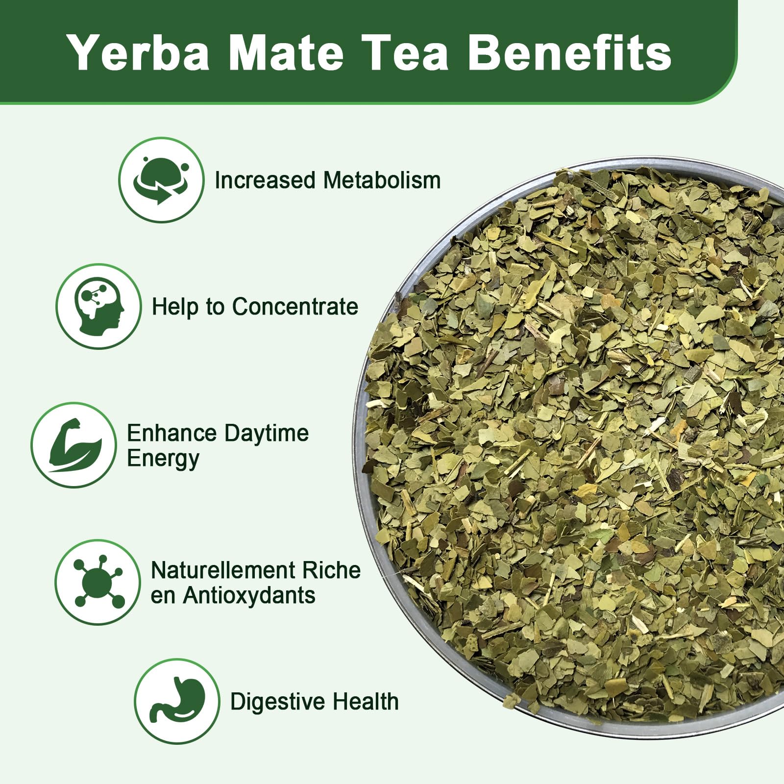 GORNVB yerba mate tea bag steeping for smooth energy