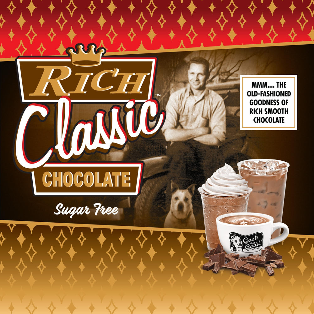 Gosh That's Good! Sugar-free chocolate coffee-latte swirl blends easily for at-home baristas
