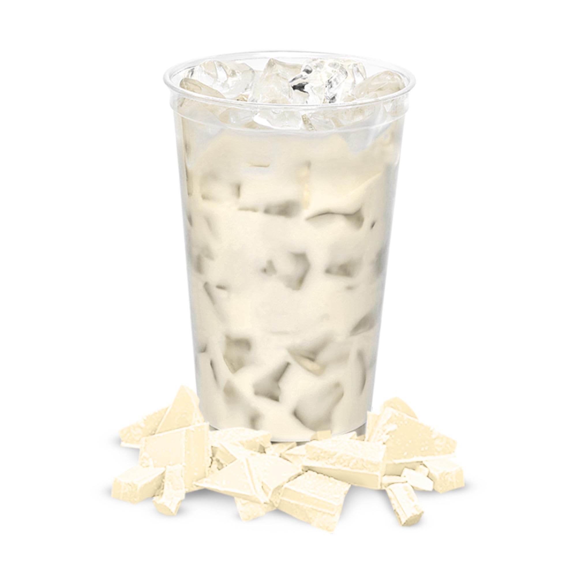 Gosh That's Good sugar-free white velvet chocolate ingredients panel emphasizes lactose-free composition.