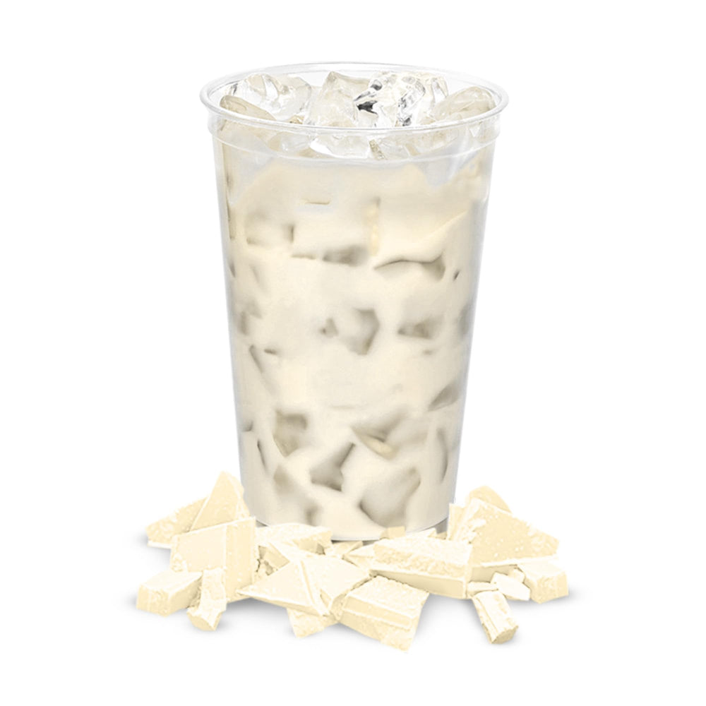 Gosh That's Good sugar-free white velvet chocolate ingredients panel emphasizes lactose-free composition.