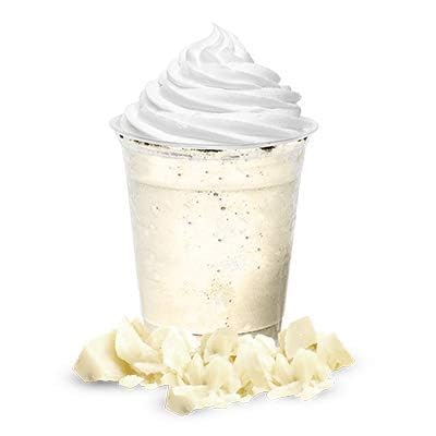 Blending Gosh That's Good White Velvet sugar-free flavor into a smoothie