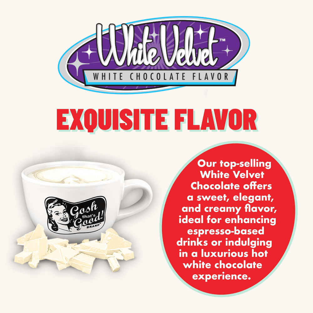 Gosh That's Good White Velvet powder bag ready to blend into recipes