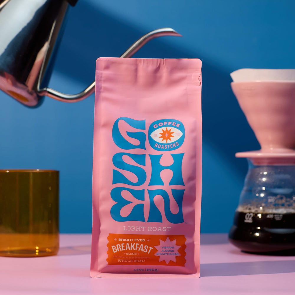 Goshen Roasters Award Medal highlights award-winning quality.