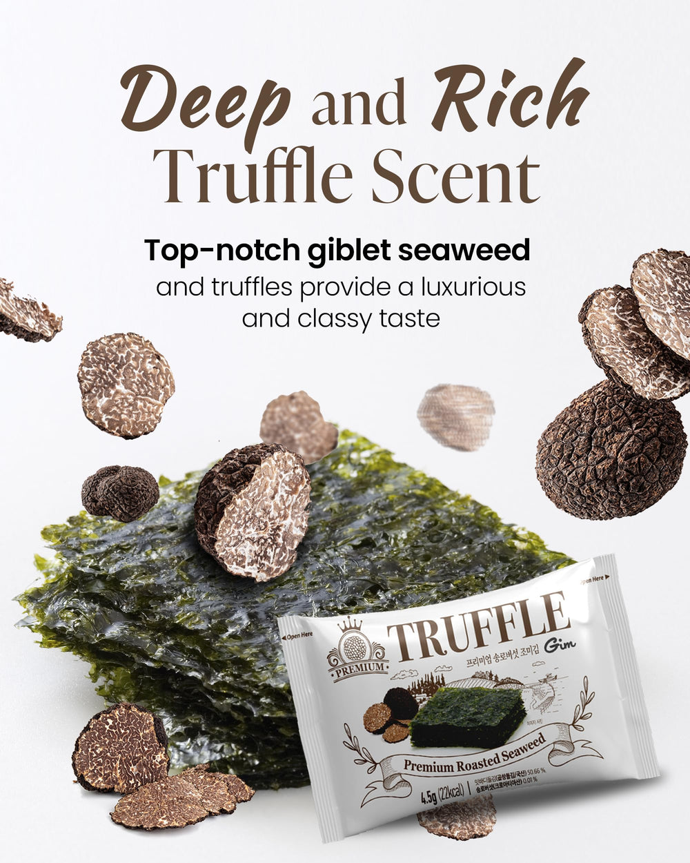 Got Banchan Truffle GIM crisp sheets highlight double crunch and rich umami.