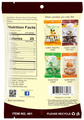 GoTo Tea Amber Ginger Rock Candy closeup on candy piece emphasizing spicy-sweet profile.