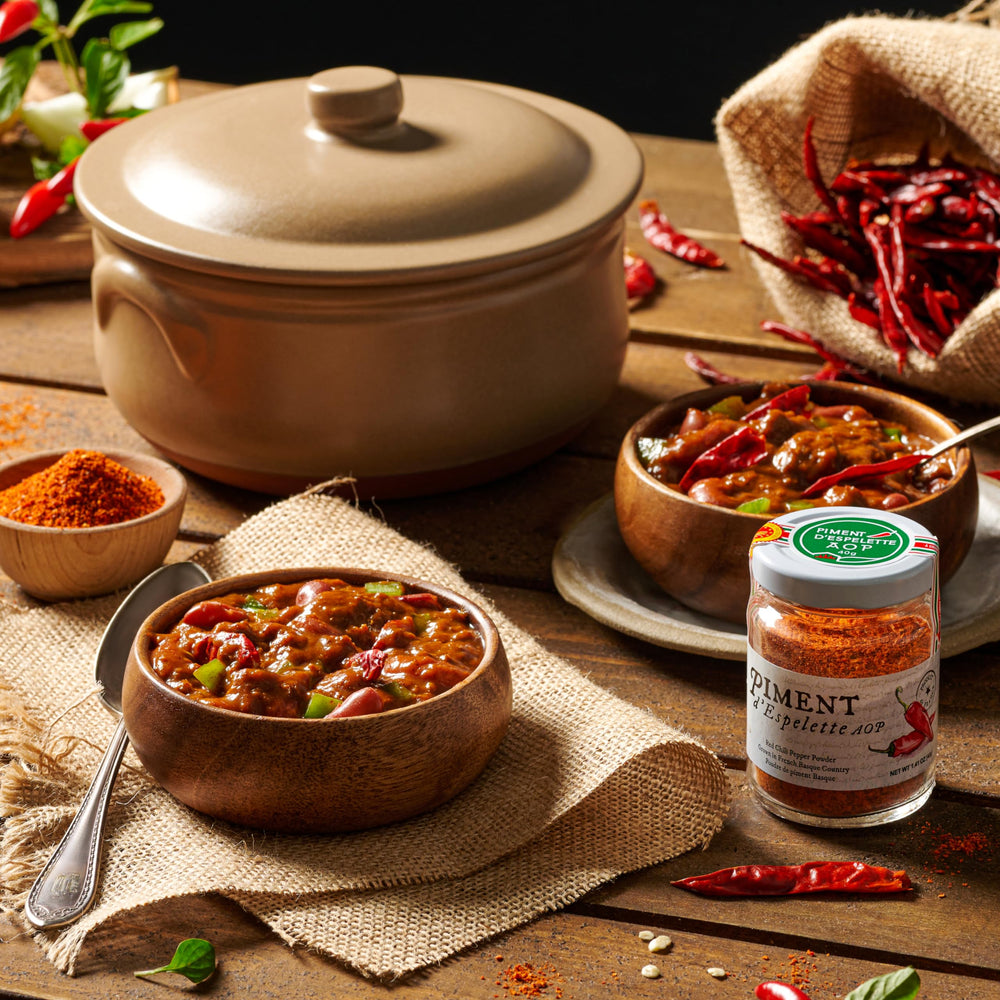 Gourmanity Espelette powder adding depth to Mexican chorizo and beans