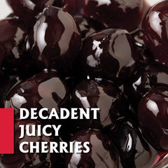 Gourmanity cherries pour over syrup: silky texture enhances cocktails.