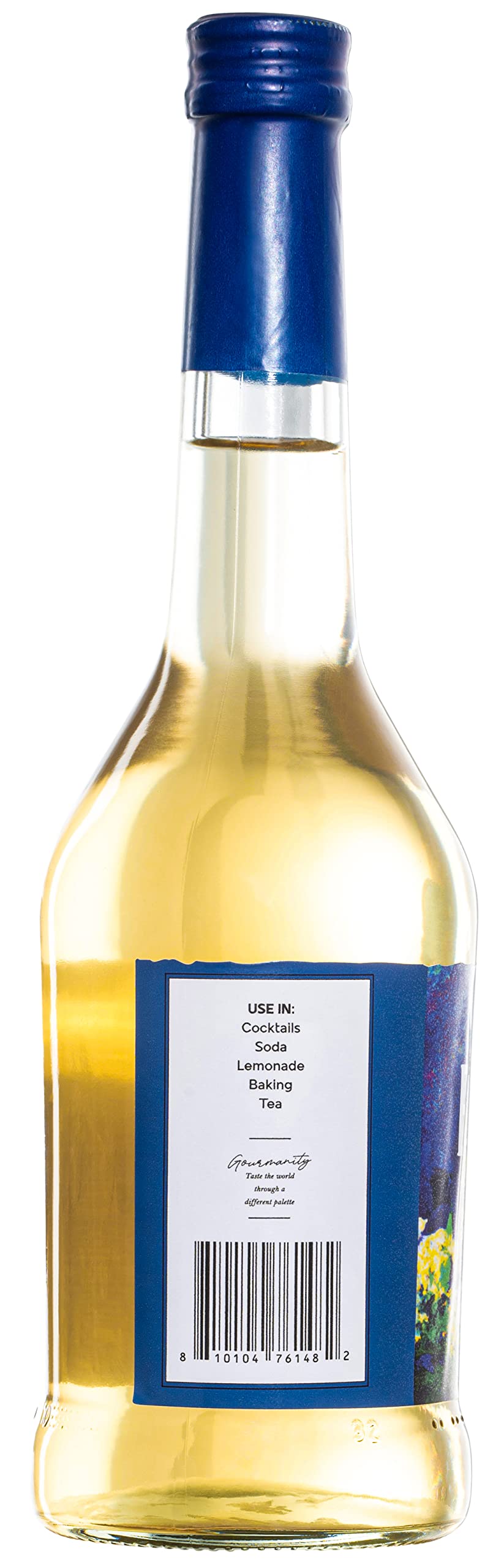 Gourmanity Elderflower Syrup in a cocktail or mocktail, suggesting versatile summer drinks.