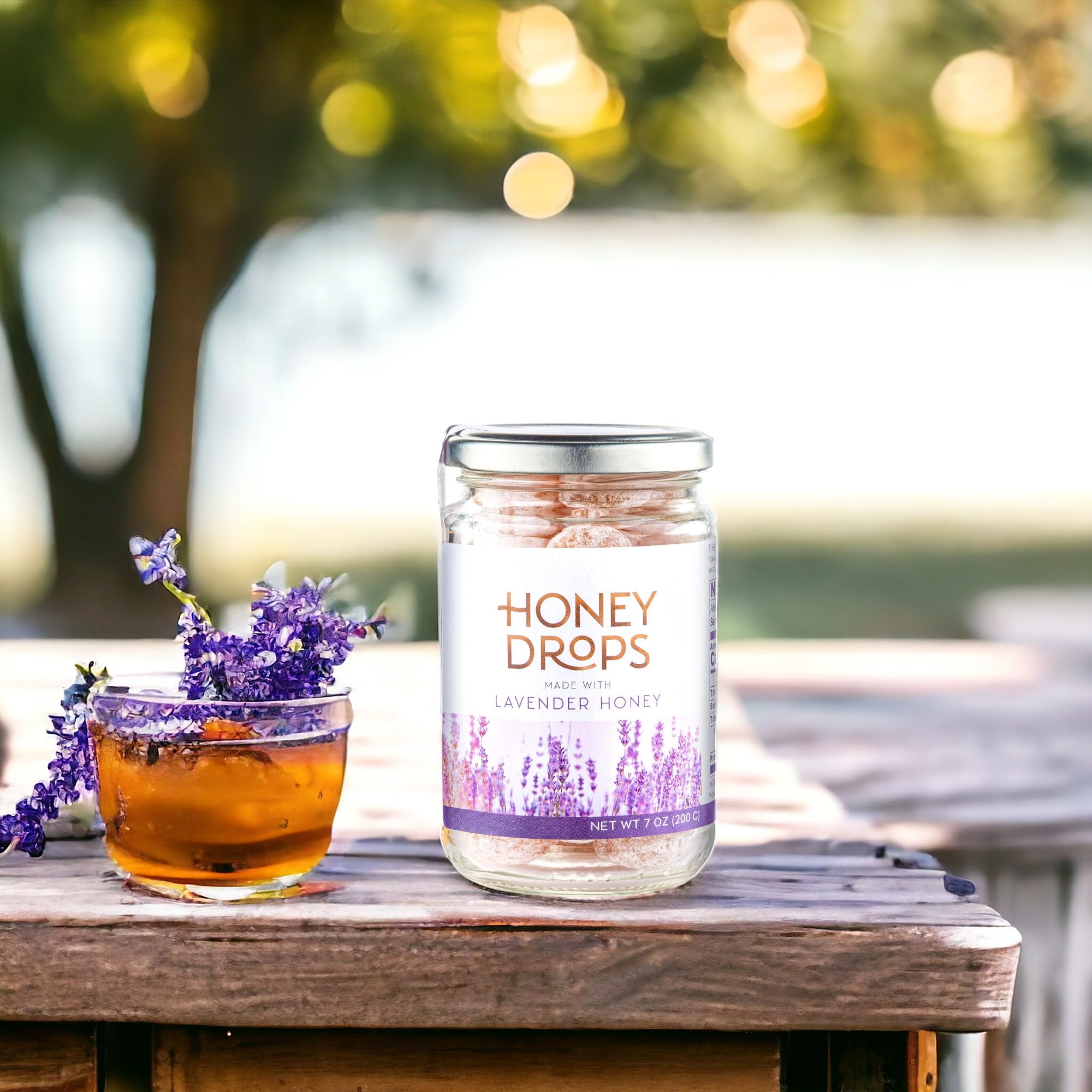 Gourmanity lavender honey drops natural French confection from Provence.