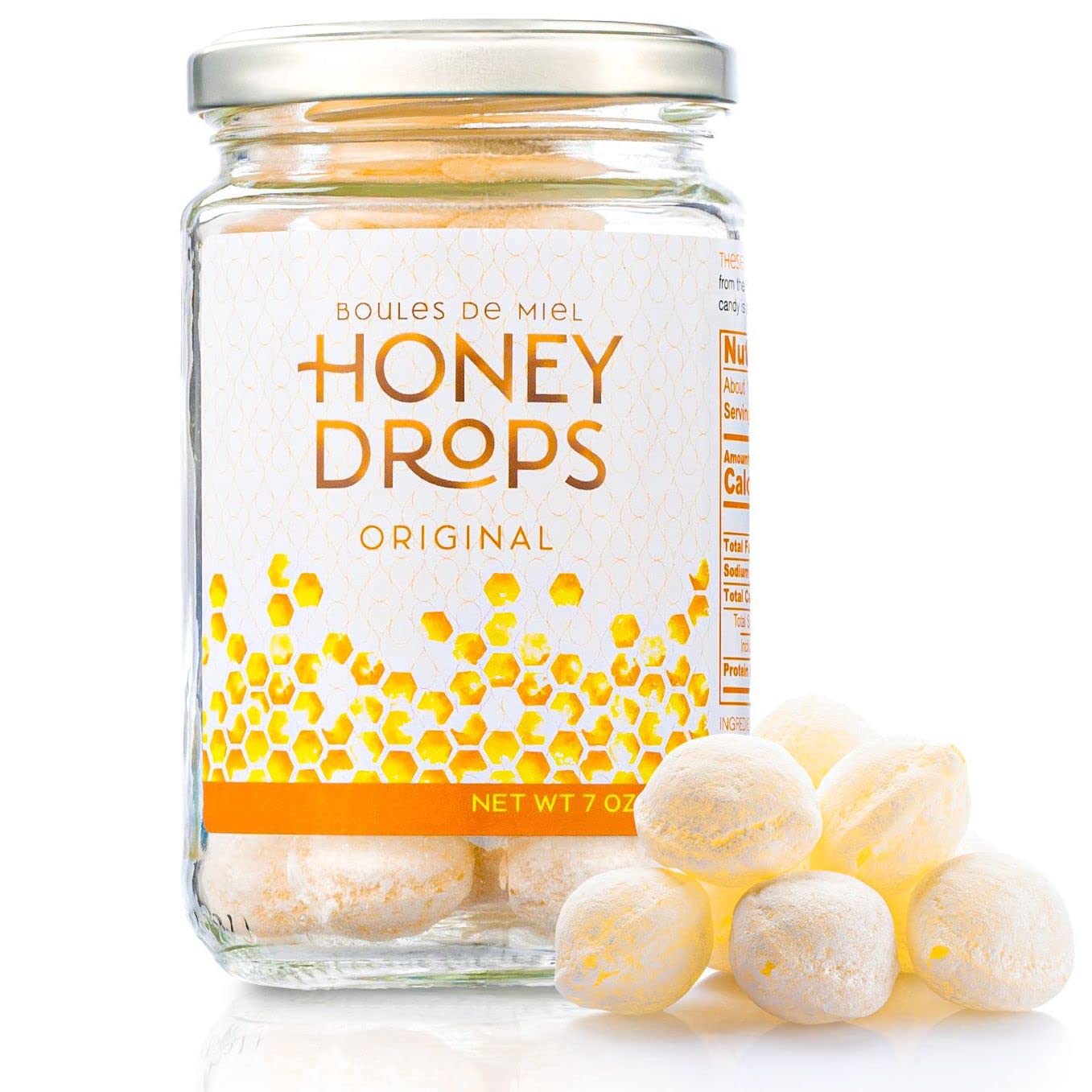 Gourmanity Honey Drops outer casing with powdered sugar for a delicate bite