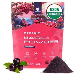 Gourmanity Maqui powder packaging in a resealable bag for freshness and storage