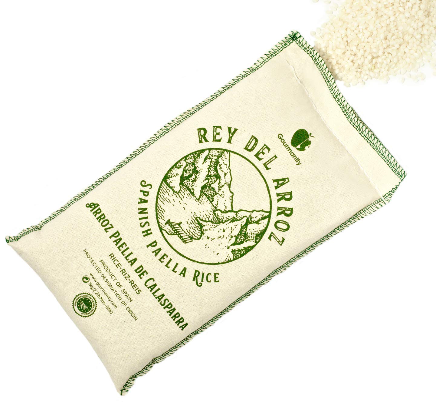 Gourmanity Non-GMO and gluten-free badge supports allergen-free cooking.