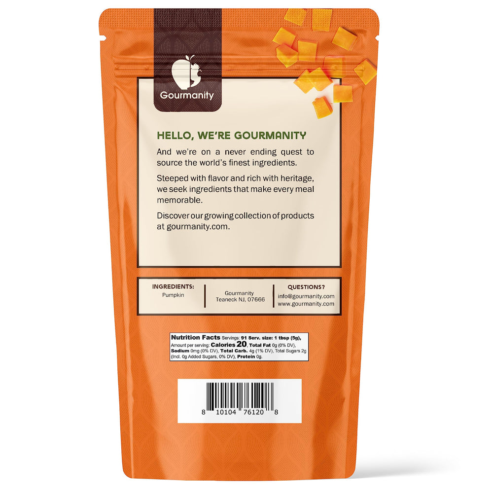 Gourmanity Pumpkin Powder with spoon in a recipe setup