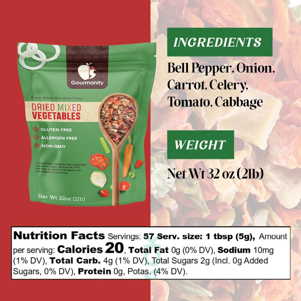 Gourmanity tasty vegetable mix ready to top ramen