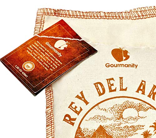 Gourmanity Spanish Paella Rice in paella pan, showcasing creamy texture.
