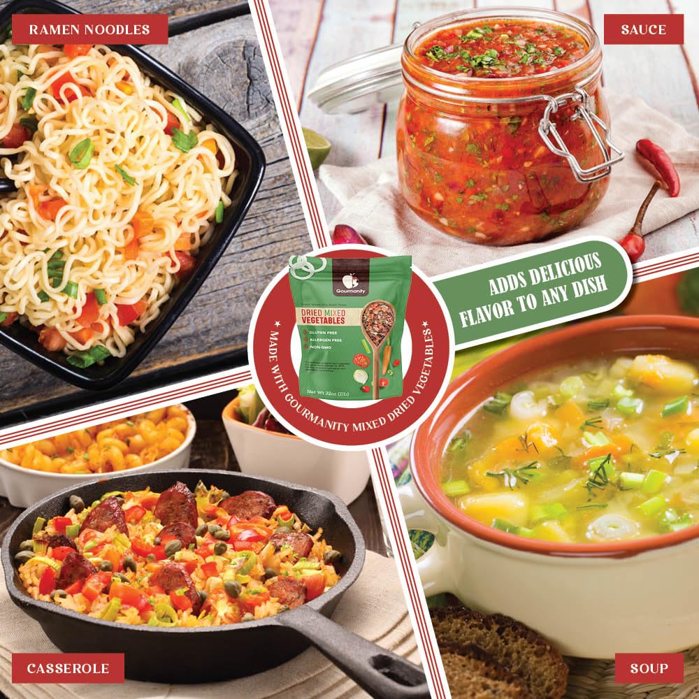 Gourmanity dehydrated vegetables as stew base