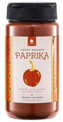 Gourmanity Sweet Smoked Paprika powder in a jar adds depth and color to Spanish-inspired dishes.