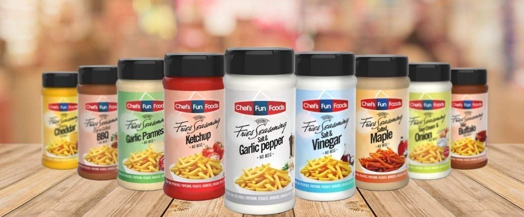 Gourmet Fries Seasonings restaurant-size bag 32oz stores in pantry for batches