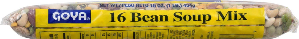 Goya 16 Bean Soup Mix served bowl, warming soup option