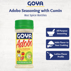 Goya Adobo with Cumin on vegetables enhances everyday meals.