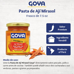 Goya Ají Mirasol paste used as marinade for meats and seafood.