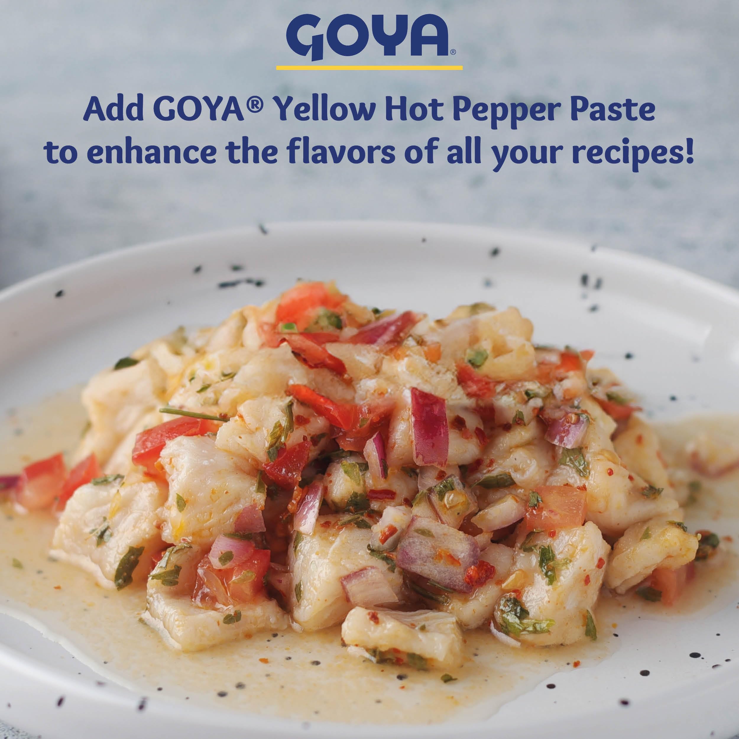 Goya Ají Mirasol paste 7.5 oz jar for convenient pantry use.