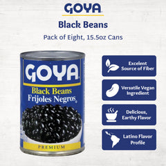 Cooked Goya Black Beans in a bowl, versatile protein-rich base