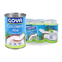 Goya Coconut Milk can front: creamy dairy-free base for curries and desserts.